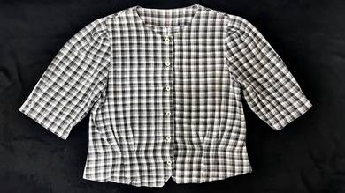 Vintage Gingham Plaid Blouse(Bundle)