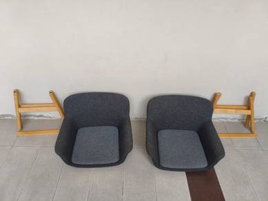 (Each price)VEDBO Armchair Gunnered Dark Grey