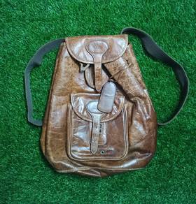 Joan McCarthy Original leather backpack beg galas