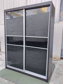 YD99D Almari Baju Kabinet 6x8' 2 Sliding Wardrobe