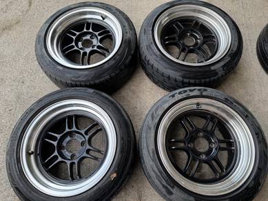 Rim second 15 8JJ RPf1 siap tayar myvi vios city