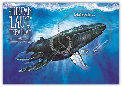 Miniature Sheet Endangered Marine Life Msia 2015