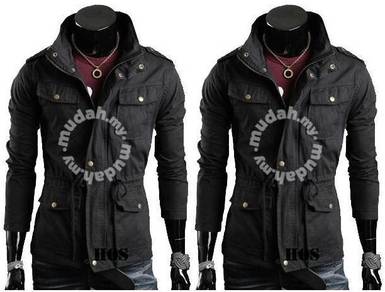 NEW MULTI-POCKET BLACK HOODIE HiKING ARMY JACKET
