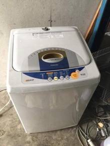Clean Drum Toshiba Mesin Washing Basuh Machine Top