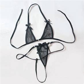 L1662 Sexy Sheer Micro Bra Set Lingerie Sleepwear