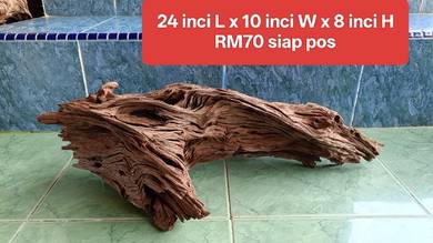 kayu aquarium cantik body solid tenggelam