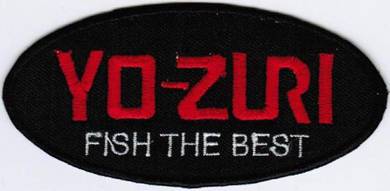 YO-ZURI Fishing BLACK Badge Iron On Patch