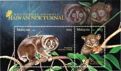 Miniature Sheet Nocturnal Animal Pef Malaysia 2008
