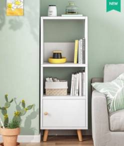 50x24x120cm White Bookshelf Cabinet Display rack