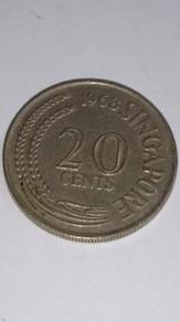 20 Cent Singapore 1968