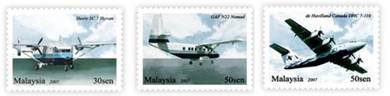 Mint Stamp Air Transportation Malaysia 2007
