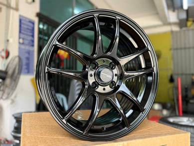 Sport Rim Baru 16 Work Emotion CR Glossy Black Sia