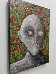 Dark art portrait painting 