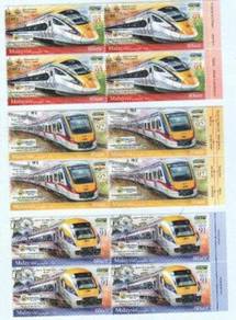 Mint stamp Overprint Block 4 ETS Malaysia 2018