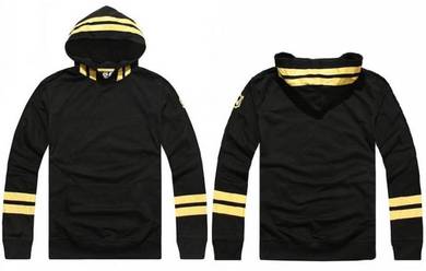 Retro Black Hoodie Shirt Casual Pullover Sweater
