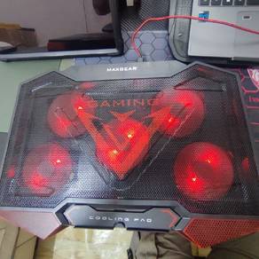 Laptop Gaming Strong Fan Cooling Penyejuk 5x Kipas