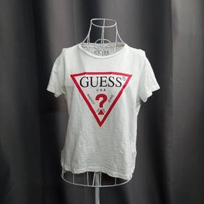 Guess Bog Logo White Top