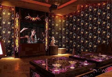Wallpaper Dinding Kertas Budget Modern Design
