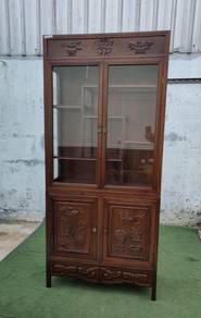 T92-B  Almari Pameran Kayu Hardwood Rosewood