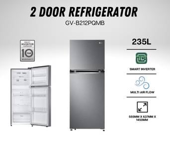 New LG GVB212PQMB inverter Refrigerator Oc3e