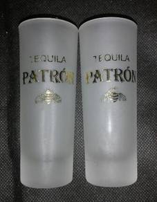 2 PATRON TEQUILA SHOT Glasses