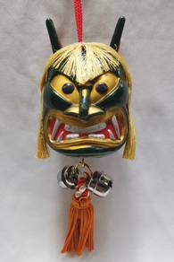 Japanese Akita Namahage Oni Demon Devil 2Face Head