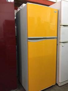 Toshiba Yellow 2 doors fridge Peti Sejuk Ais
