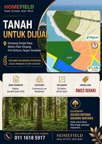 Agricultural Land in Port Dickson, NSN