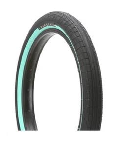 HARO La Mesa BMX Tire 20"x2.4 Black/Teal Wall
