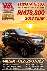 2018 Toyota Hilux G LE