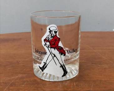 Vintage Johnnie Walker glass cup