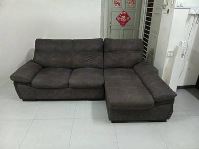 Sofa L shape ( 3 seat ) Grey Color