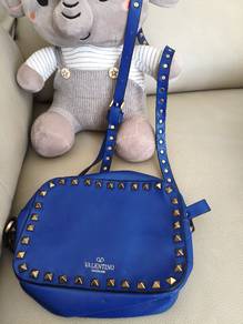 Blue Leather Bag