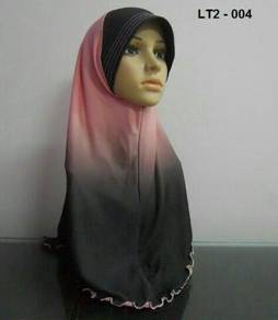 Tudung Lycra 2 Tone (Size M) 1pc