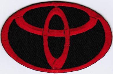 Toyota Emblem Logo RED #TB Motor Car Badge Patch