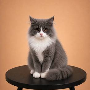 British Long Hair Bicolor