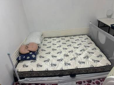 combo tilam sekali bantal dengan pagar untuk baby