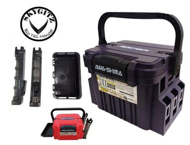 AWASHIMA TACKLE BOX ASTB-5000 FREE 2 ROD Holder