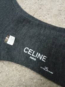 New CELINE 25cm/Grey/Knee-high socks