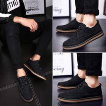 0238 England Retro Business Black Men Casual Shoes