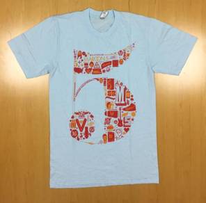 American Apparel Maroon 5 2015 Tour Tee Used