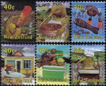 Kiwi Duck Bird Cartoon New Zealand Stamp Used