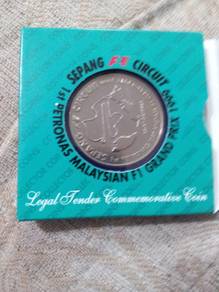 Malaysia Sepang F1 Circuit 1999 Copper Nickel Coin