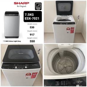 SHARP 7.5KG Auto Top Load Washing Machine ESX7021