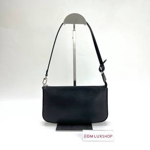 Preloved LV Black Epi Pochette Shoulder Bag SHW