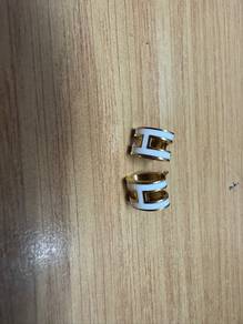 hermes mini pop H earings