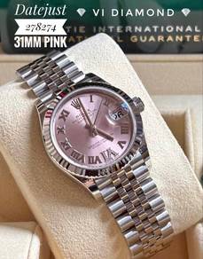 Rolex Datejust 31mm 278274 Pink Roman VI diamond