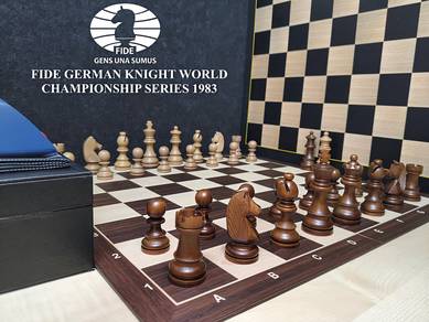 FIDE World Championship Wooden Chess Set & Timer