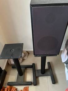 speakers and stand