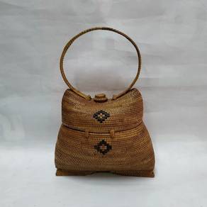 Antiques Bamboo Basket Bag